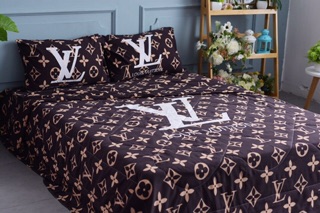 Set Chăn Ga Đũi LV (Ga Gối mỏng + Chăn Hè Trần)-> inbox chọn size