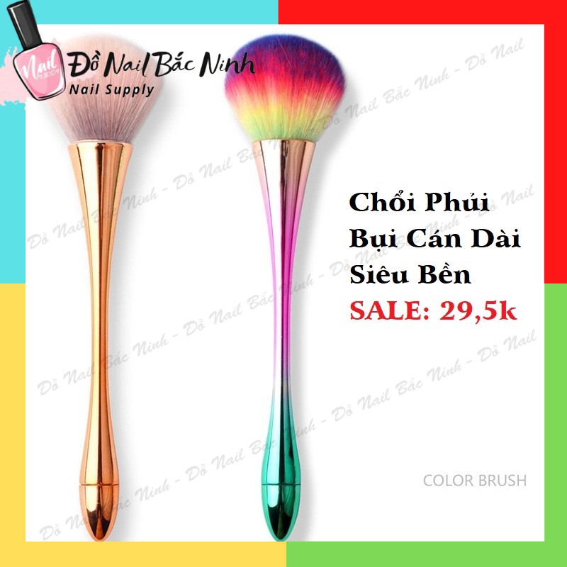 Chổi Cọ Phủi Bụi Nail Cán Dài Hàng Cao Cấp