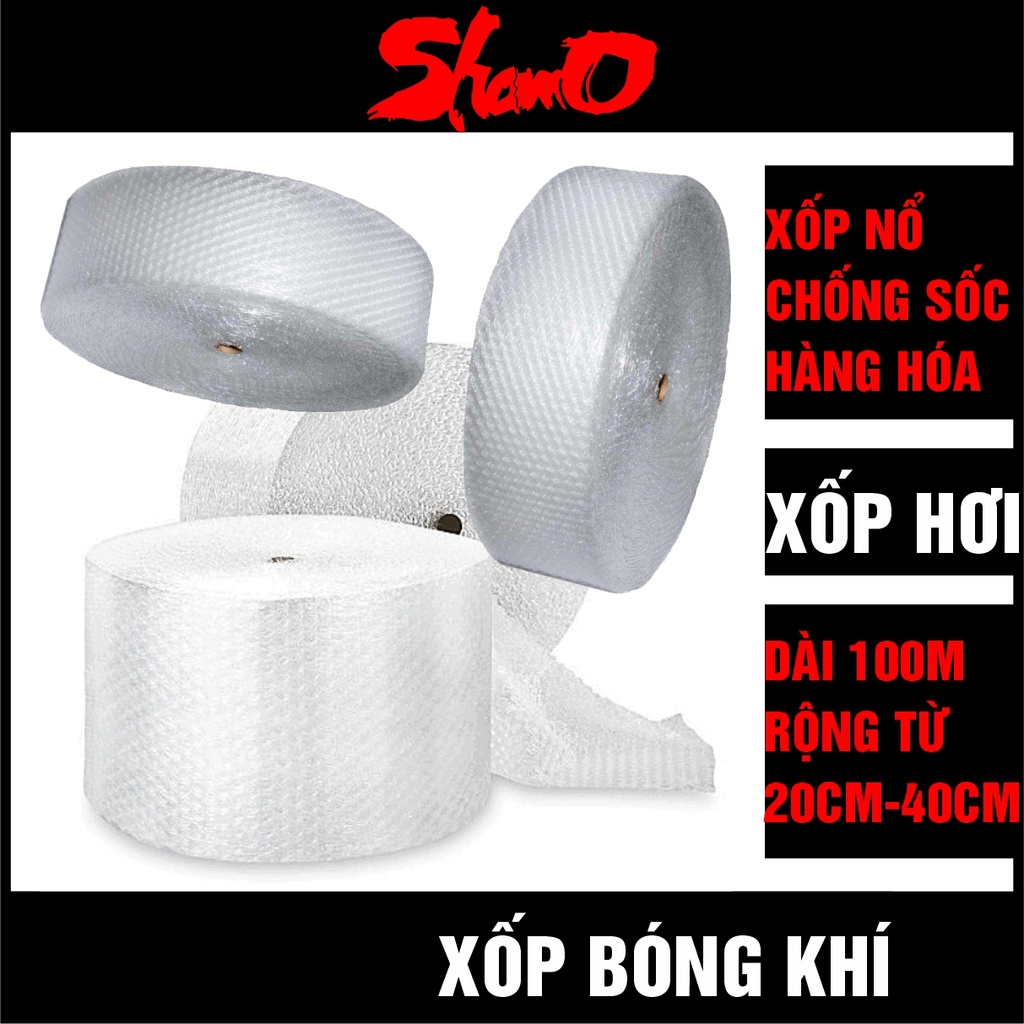 Xốp chống sốc bóng khí – Cuộn Dài 100m x Rộng từ 20cm/40cm – Hỗ trợ vận chuyển tránh va đập