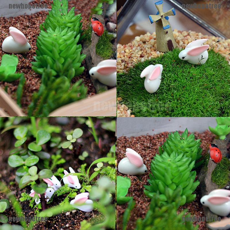 Thỏ nhựa trang trí vườn, cây cảnh