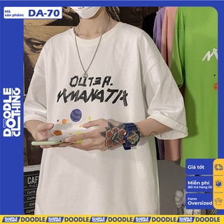 Áo thun nam nữ tay lỡ unisex oversize form rộng basic tee nhiều màu hình hành tinh outer