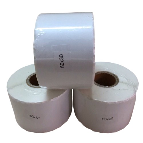 Giấy in tem nhiệt decal nhiệt 50x30mm Hàng chất lượng