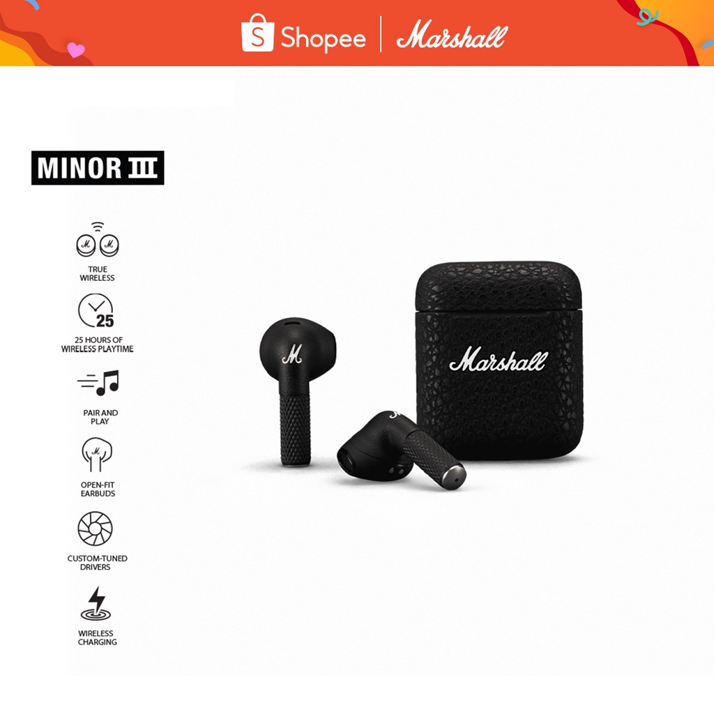 Tai nghe True wireless Marshall Minor III - BH Chính hãng 1 năm