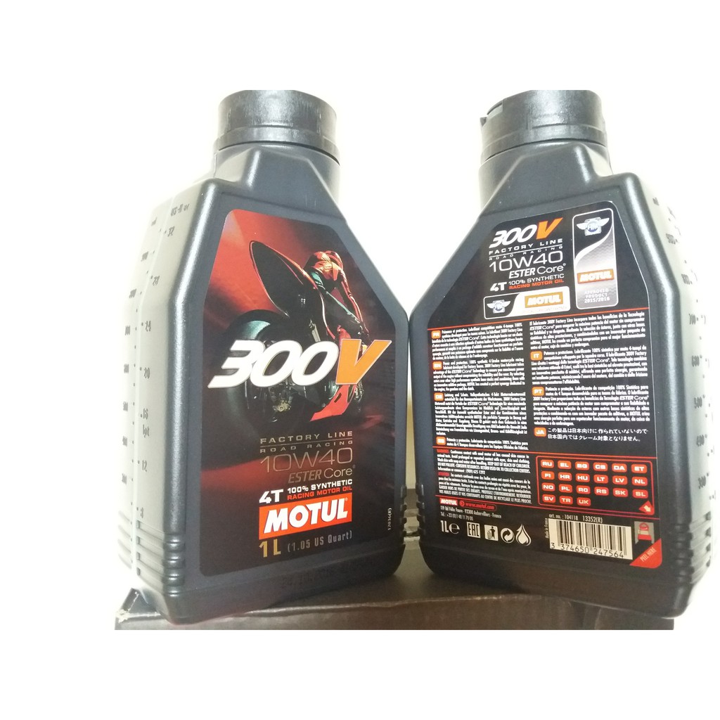 Nhớt Motul 300V Factory Line Ester Core 10W40.