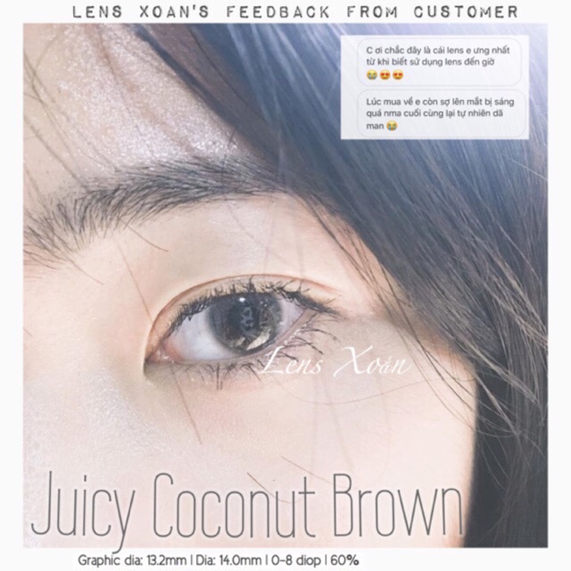 Áp tròng JUICY COCONUT BROWN