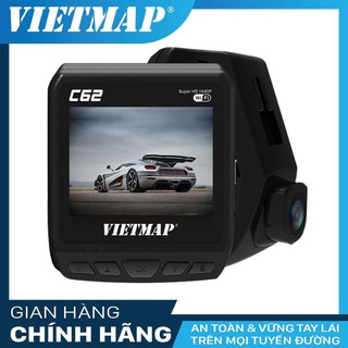CAMERA HÀNH TRÌNH VIETMAP C62s GHI HÌNH TRƯỚC SAU CẢNH BÁO GIỌNG NÓI KÈM THẺ NHỚ HÀNG CHÍNH HÃNG