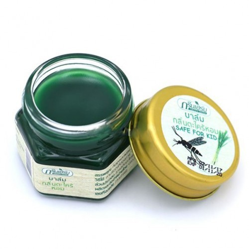 Dầu Cù Là Sả Trị Muỗi Đốt Green Herb Citronella Essence Balm Thái Lan