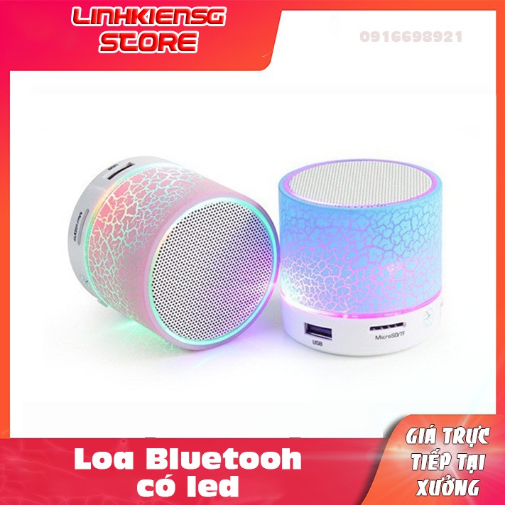 Loa Bluetooth Mini Có Led có khe cắm thẻ nhớ,usb Chất âm hay