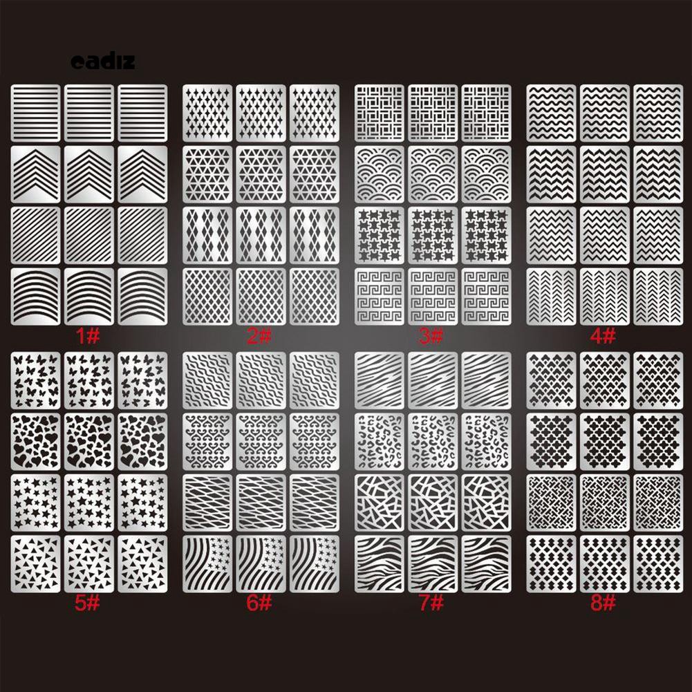 Bộ 3 miếng hình dán móng tay nghệ thuật 3D