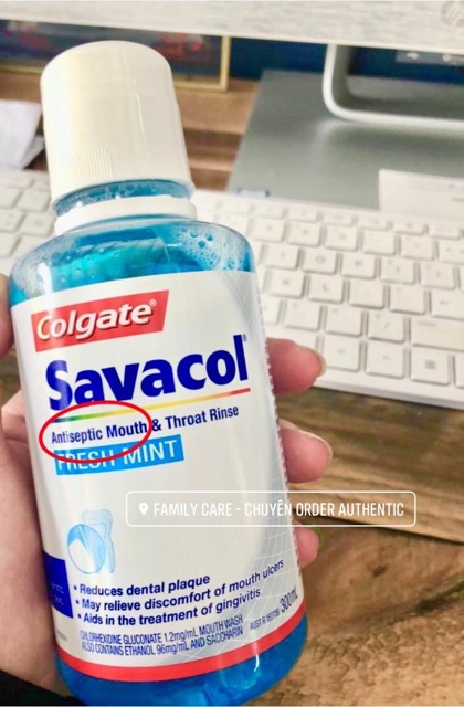 NƯỚC SÚC MIỆNG DIỆT TRÙNG COLGATE SAVACOL