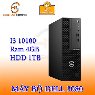 Máy tính để bàn Dell OptiPlex 3080 SFF intel core i3 10100 4GB Ram,1TB HDD,DVDRW FPT Phân Phối 30A