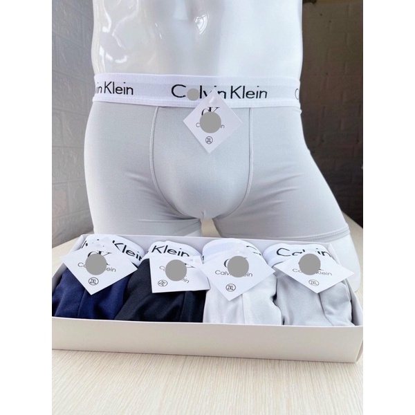 Combo 4 quần lót nam boxer sịp xì đùi thun lạnh co giãn thông thoáng hút mồ hôi ARIOSO QL01