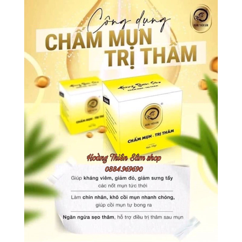 Chấm Mụn Thâm Hoàng Thiên Sâm ⚡️Freeship ⚡️nhẹ nhàng hết mụn, hết thâm.