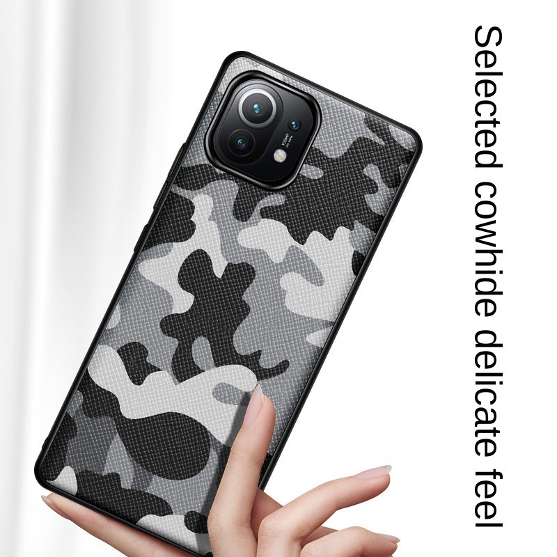 ☎┋xiaomi 11pro mobile phone case 11 leather ultra protective 10 full Bag shatter-resistant 10pro extreme commemorative version 10s eleven men and women after por youth 5g camouflage creative trend