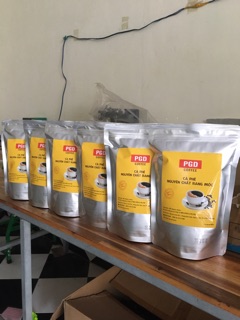 1kg cà phê nguyên chất rang mộc (100% robusta & arabica)