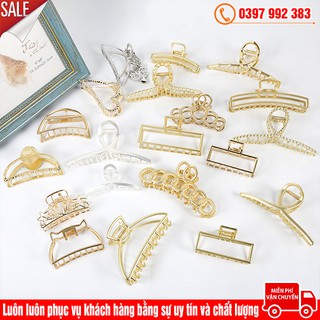 Kẹp Càng Cua Kim Loại Cố Định Tóc Cho Nữ Giới Loại Mạ Vàng