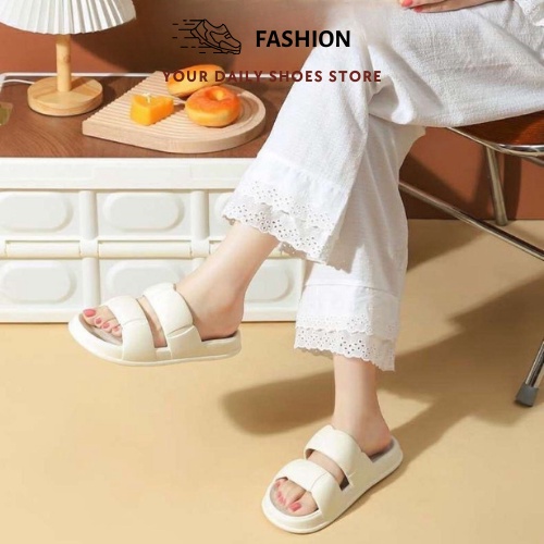 Dép bánh mì nữ, dép CHAO độn đế siêu dẻo siêu nhẹ chất liệu EVA cao cấp size từ 36-41 dáng cute dễ thương