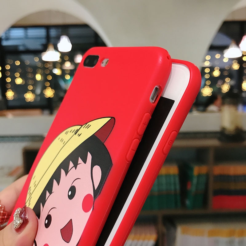 Ốp điện thoại bằng TPU mềm in hình hoạt hình Maruko dễ thương cho iPhone 6/6s/6+/6s+/7/7+/8/8+/X/XS/XS Max | BigBuy360 - bigbuy360.vn
