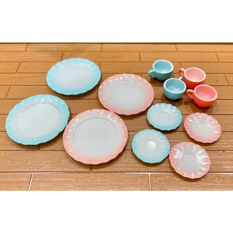 Re-ment rement mô hình tableware