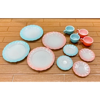 Re-ment rement mô hình tableware