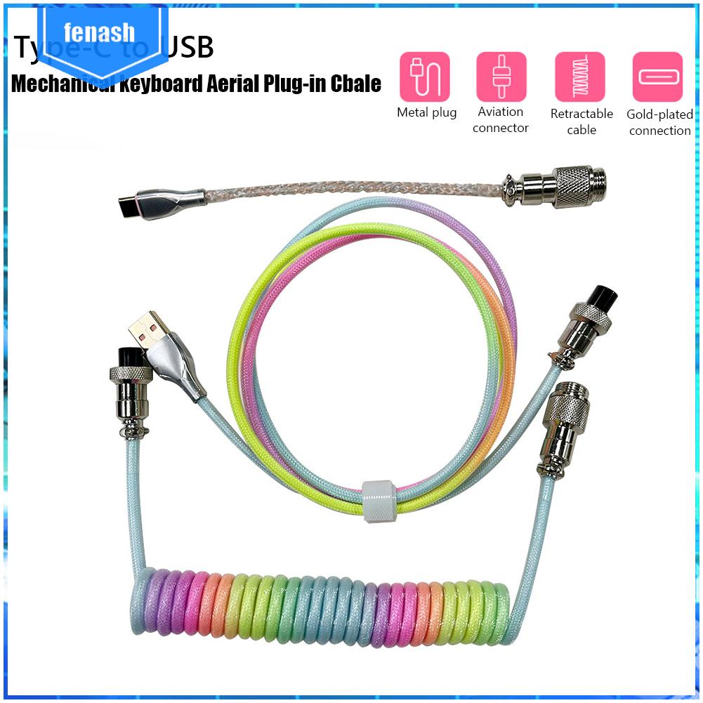 ✪Dây Cáp Nối Bàn Phím Cơ RGB 2.8m Type C USB