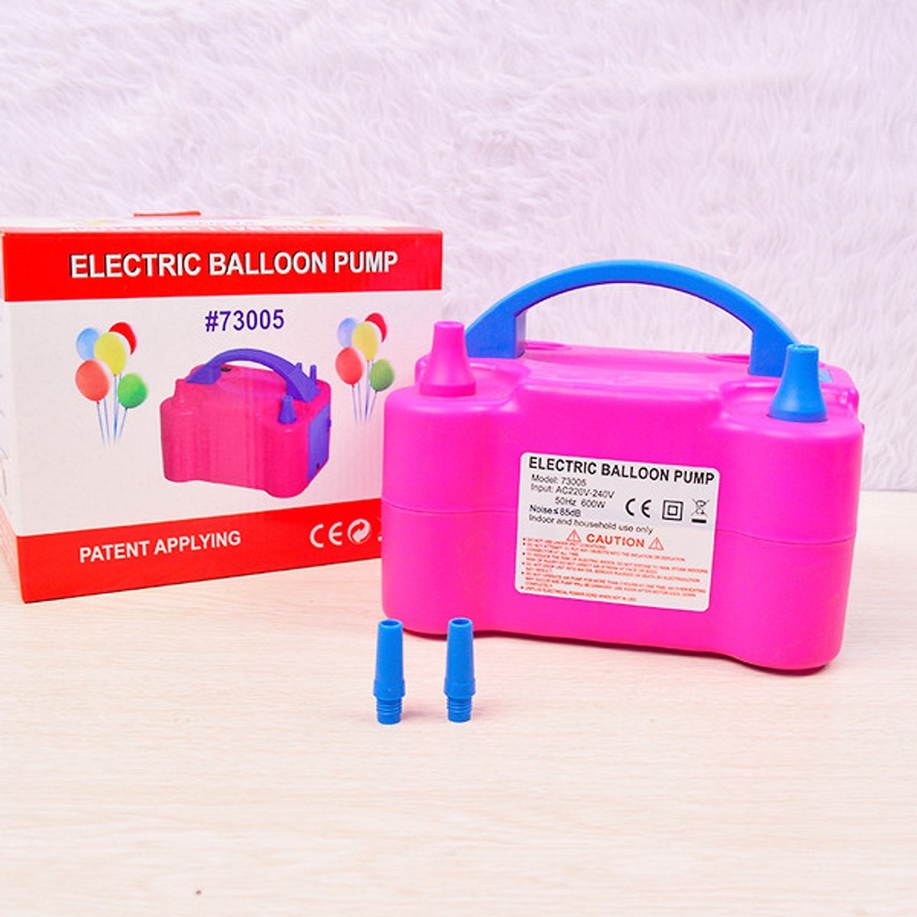 Bơm bóng bay bằng điện 2 vòi van tự động siêu nhanh YẾN NHI SHOP