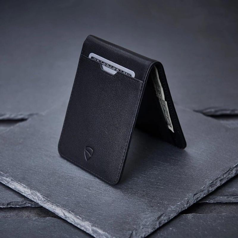 Ví da nam, ví nam mini nhập khẩu, thiết kết tối giản sành điệu, namcard Manhattan - thời trang Olux - full box