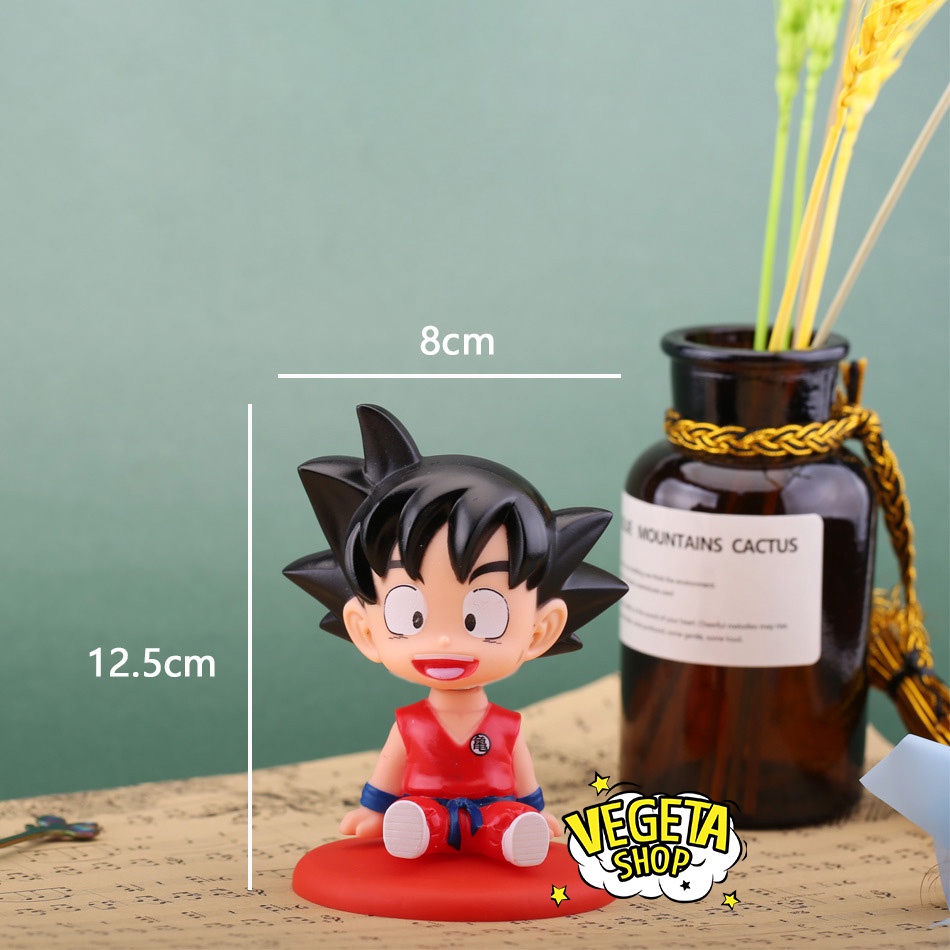 Mô hình Dragon Ball - Mô hình Songoku Goku &amp; Krillin - Mô hình gật gù có lò xo ở đầu - Cao 10,5~12,5cm