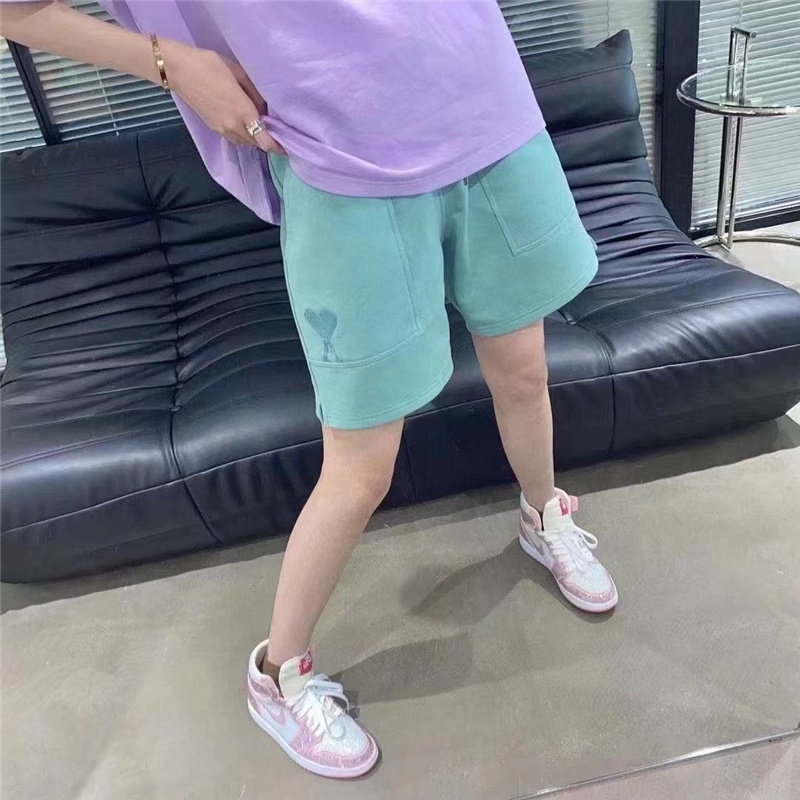 Quần short ống rộng phối túi có dây rút phong cách thể thao thời trang cho nam