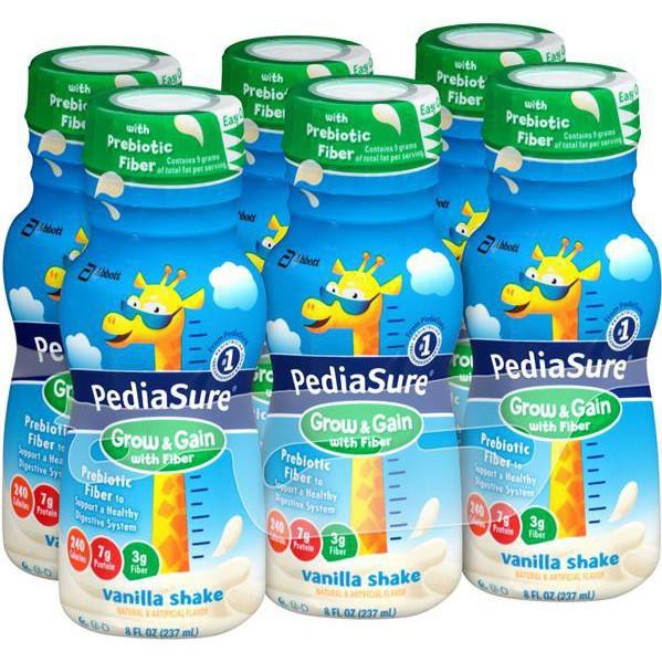 THÙNG 24 CHAI SỮA PEDIASURE GROW&GAIN WITH FIBER HƯƠNG VANILLA 237ML