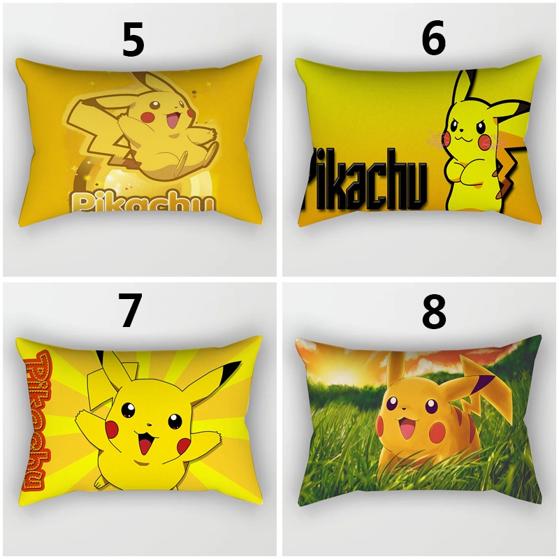 Vỏ bọc gối in hình Pikachu dễ thương 30x50cm