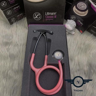 Ống nghe Littmann Classic III - Hỗ trợ chẩn đoán bệnh, Thiết kế chuyên nghiệp cho bác sĩ(Hàng Chính Hãng)
