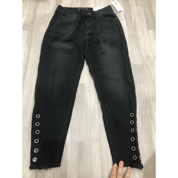quần jeans baggy 9 tấc phối khuyên vnxk