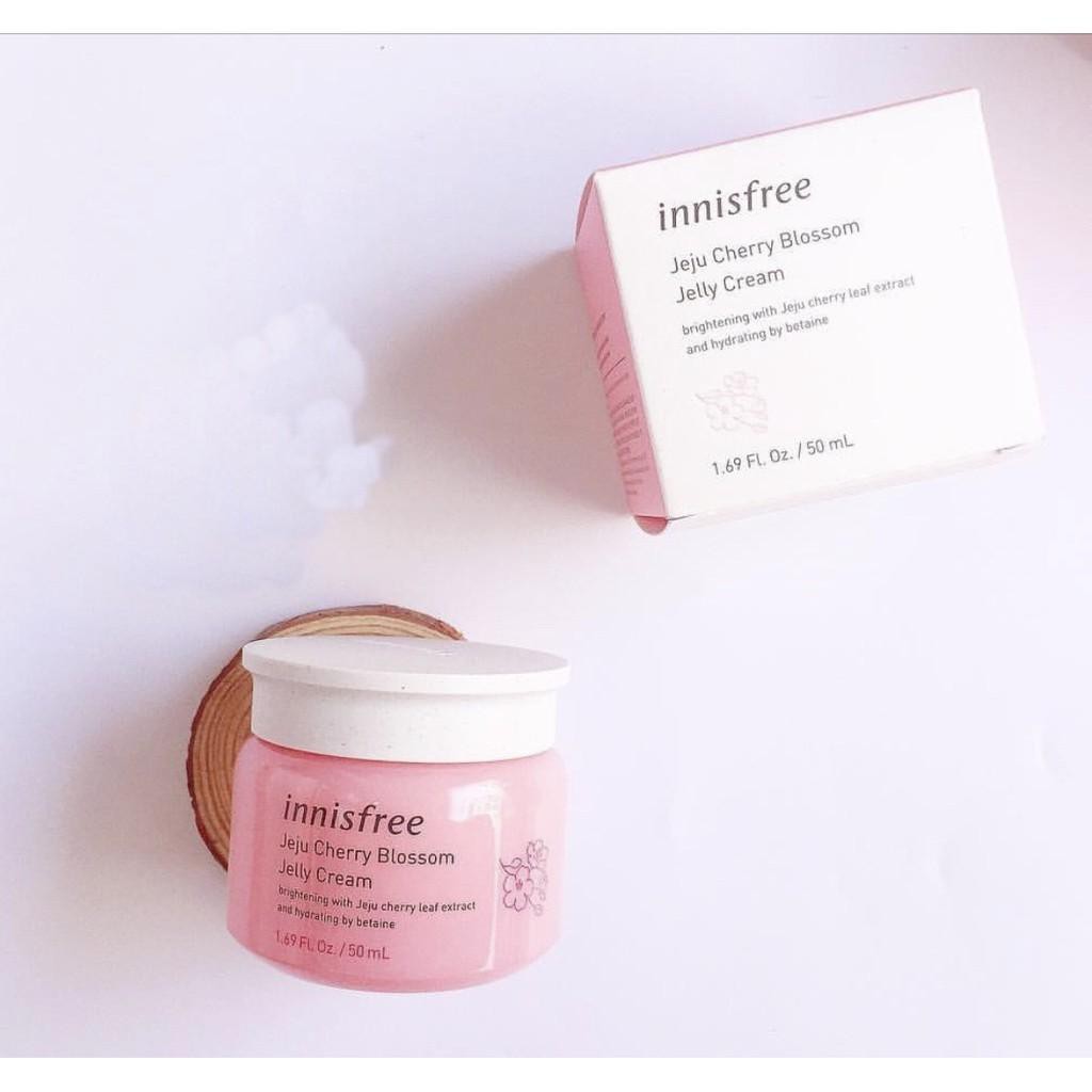 Kem dưỡng trắng, giữ ẩm dạng gel Innisfree Jeju Cherry Blossom Jelly Cream 50ml