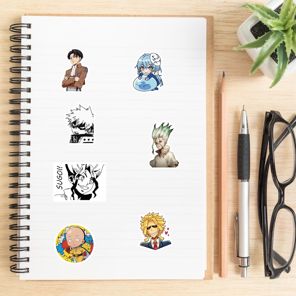 300/200/100 Sticker Hoạt Hình Dán Trang Trí Đa Dụng