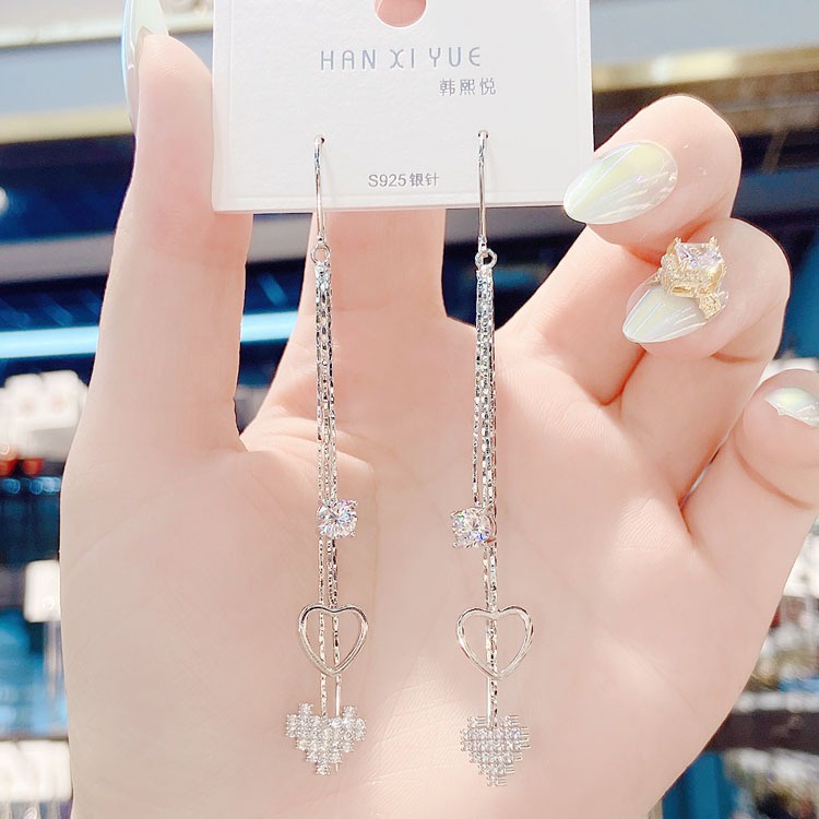 Khuyên tai dáng dài phong cách thời trang Hàn Quốc nữ tính - B35