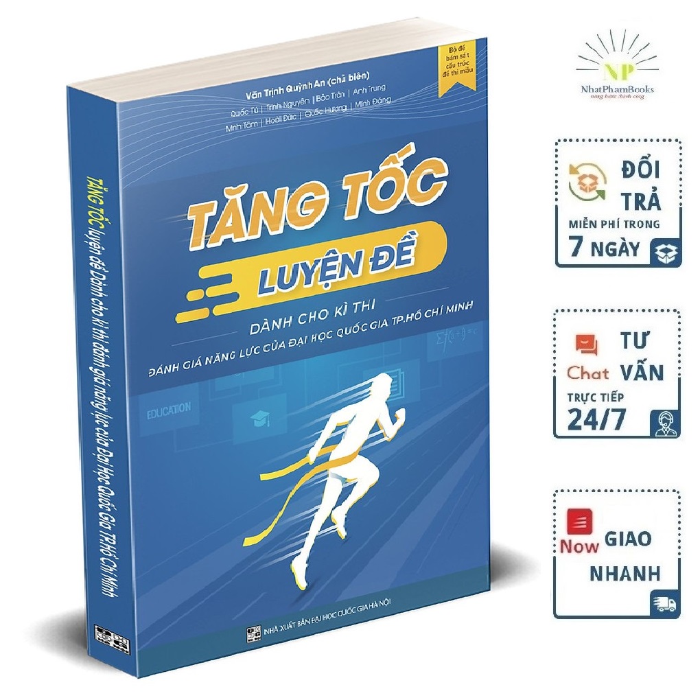 Sách - Tăng Tốc Luyện Đề Dành Cho Kì Thi Đánh Giá Năng Lực Của Đại Học Quốc gia TP.HCM