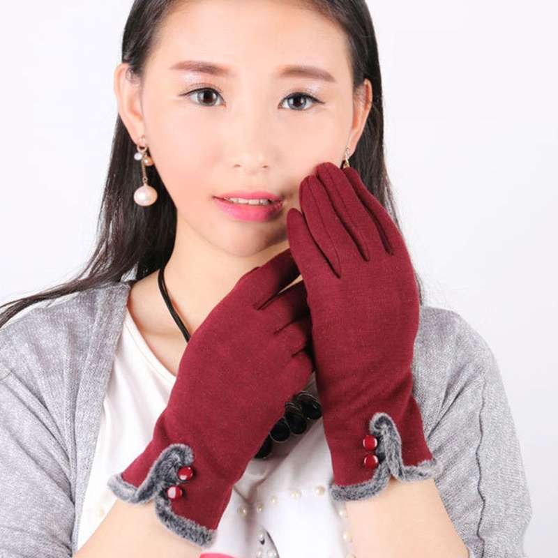 Găng tay giữ ấm cảm ứng chạm màn hình dành cho nữ