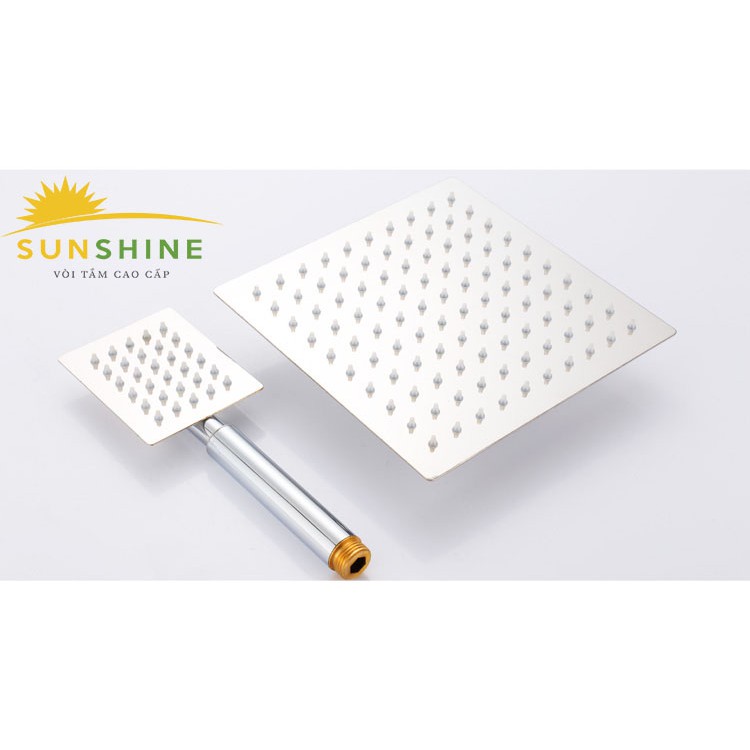 [CHÍNH HÃNG] Bộ sen cây tắm nóng lạnh thân vuông inox cao cấp SUNSHINE SS-301 (Màu Bạc)-Hàng Nhập khẩu