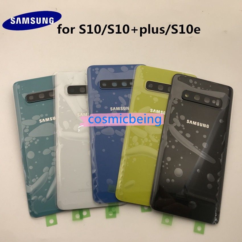 Nắp đậy mặt pin phía sau thay cho điện thoại Samsung Galaxy S10 + plus G970 G975 S10e G973 kèm phụ kiện