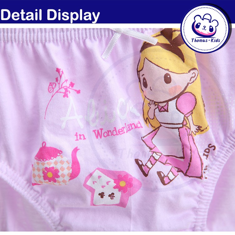 Set 5 Quần Lót Cotton Mềm Mại Thoáng Khí Cho Bé Gái 2-13 Tuổi