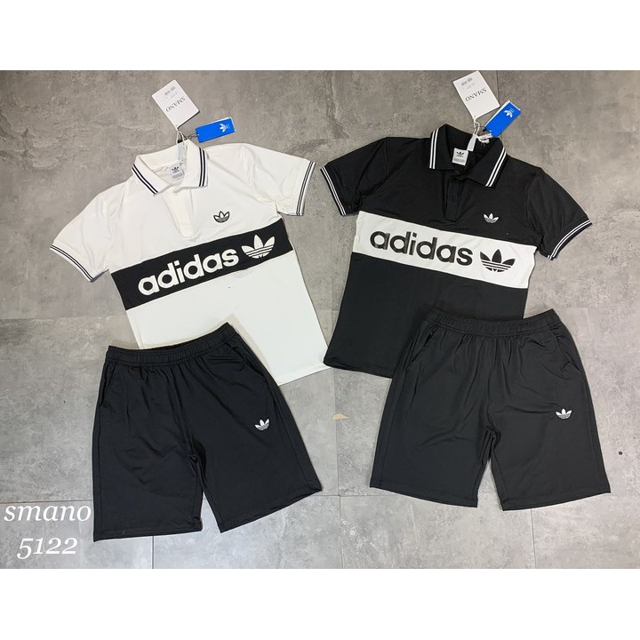 ⚡[𝐇𝐎𝐓 𝐓𝐑𝐄𝐍𝐃]⚡ Bộ Adidas nam có cổ - Bộ thể thao nam cổ bẻ cực đẹp - Bộ hè nam | BigBuy360 - bigbuy360.vn