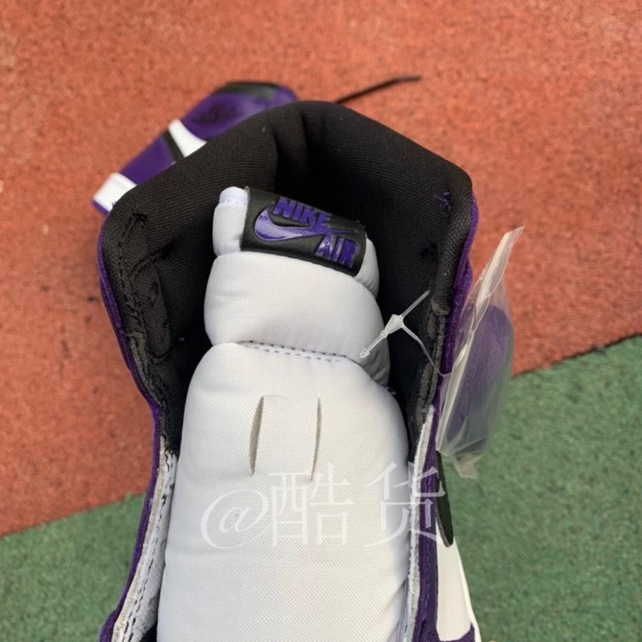 ⚡ [Đỉnh Cao] Giày Bóng Rổ Air Jordan 1 Court Phối Màu Tím Trắng Thời Trang Cho Nam TỐT . . 🎁 .. new 👟 . . | BigBuy360 - bigbuy360.vn