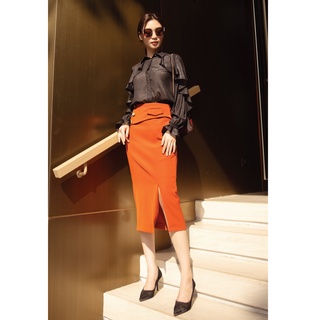Chân váy cạp lệch 3 cúc TT CChat Clothes