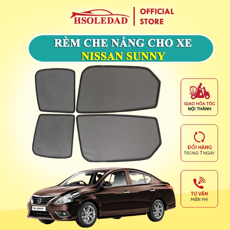 Rèm che nắng nam châm cho xe Nissan Sunny , bộ 4 tấm cho 4 cửa, hàng loại 1 cao cấp nhất, vừa khít kính