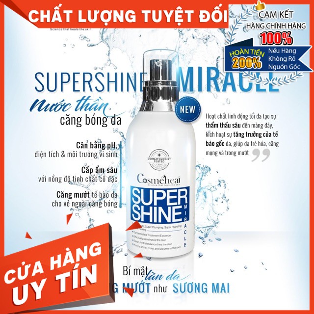 [HÀNG NHẬP KHẨU] Nước Thần Căng Bóng Da Cấp Ẩm, Làm Mềm, Căng Mịn, Trẻ Hóa, Chống Lão Hoá Cosmeheal Super Shine Miracle