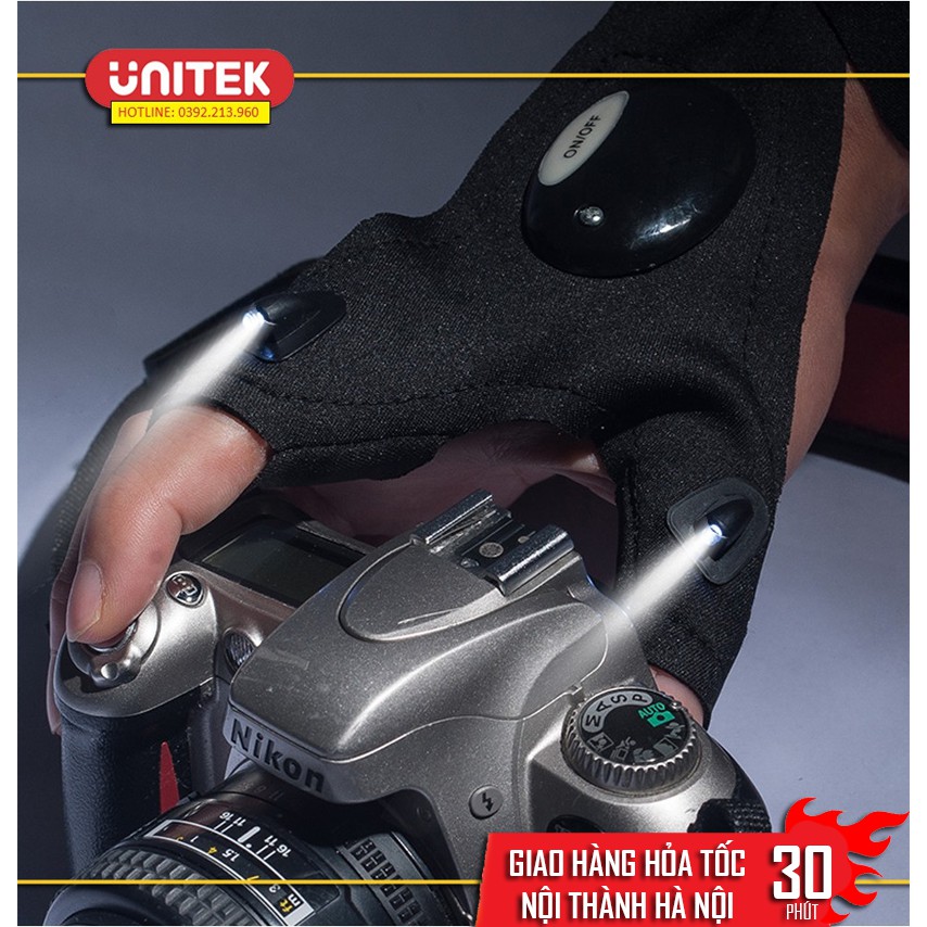 Găng tay phát sáng Glove Lite - Quấn cổ tay có đèn Flash