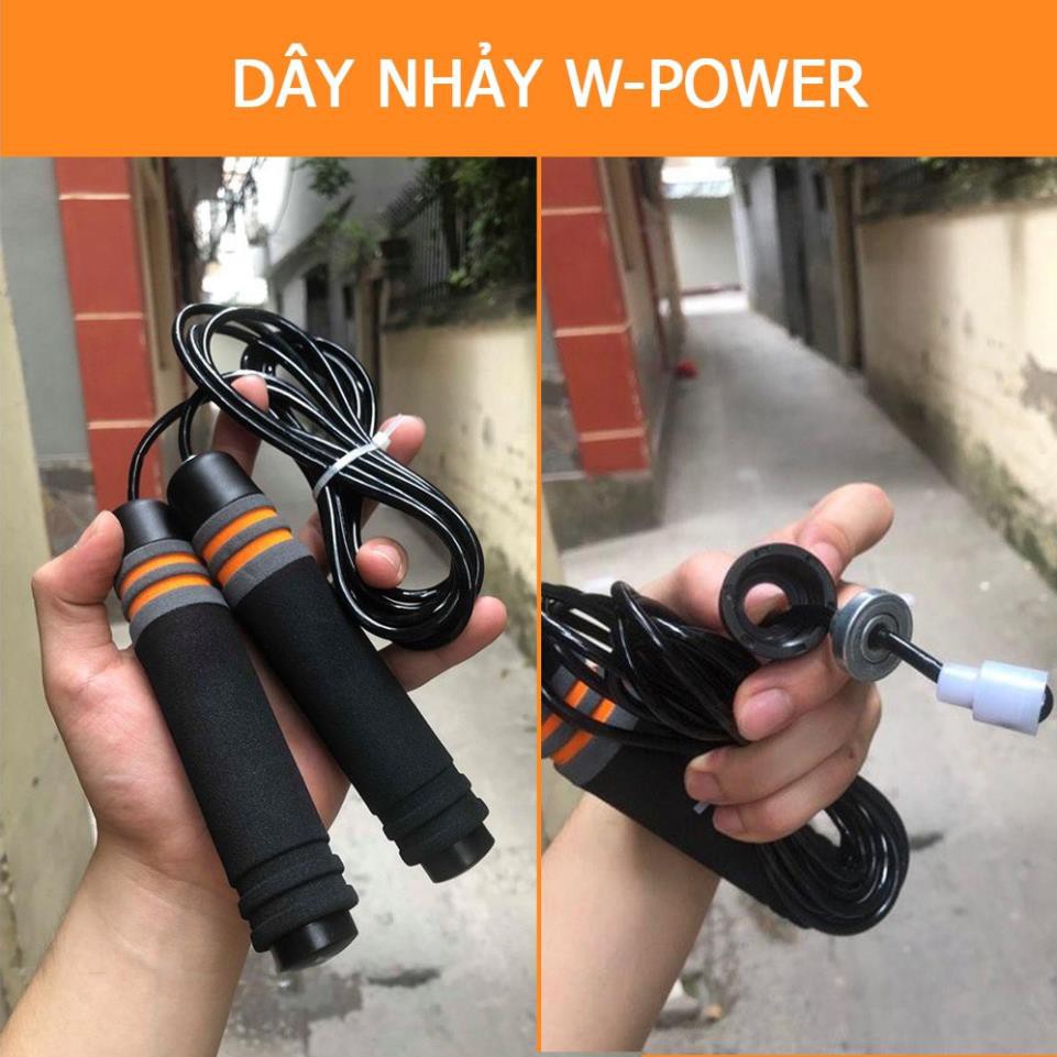 Dây nhảy thể dục, Dây nhảy, Dây nhảy lõi thép cao cấp W-Power bền nhẹ