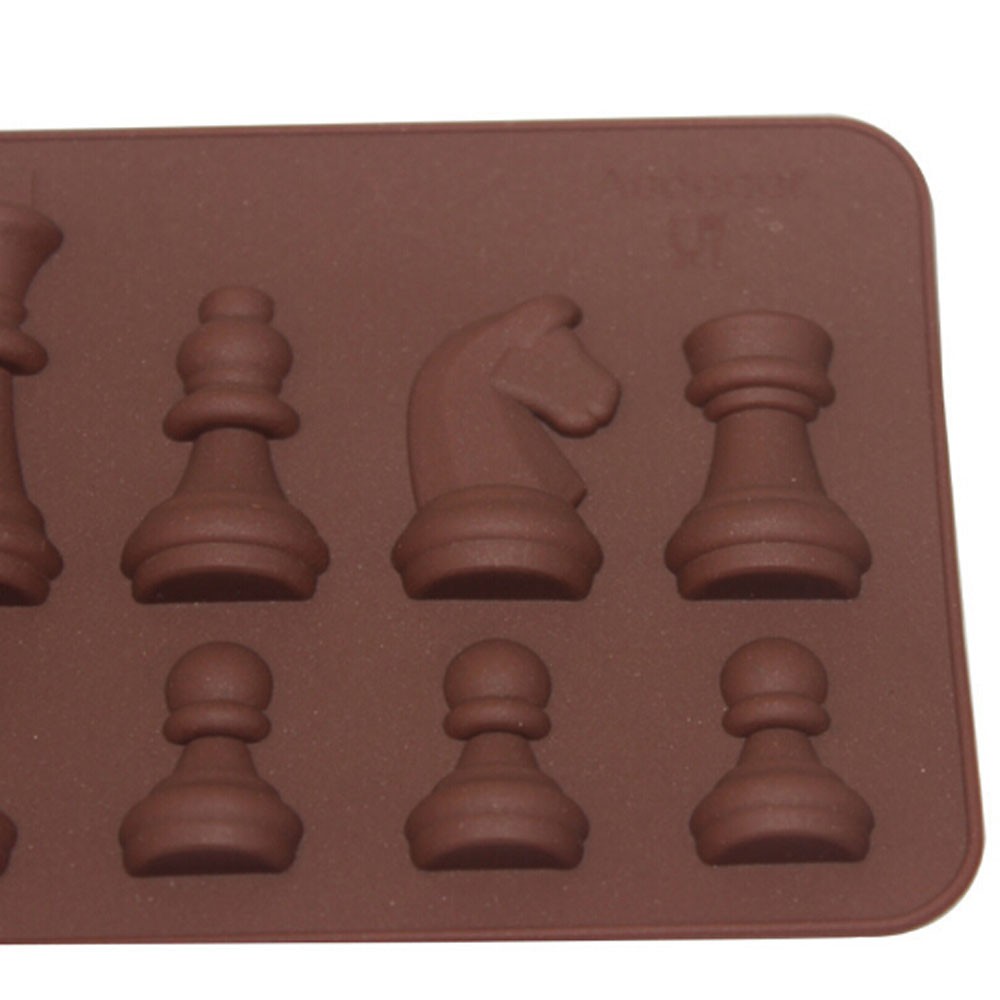 Khuôn trang trí bánh bằng silicone hình quân cờ vua 3D độc đáo