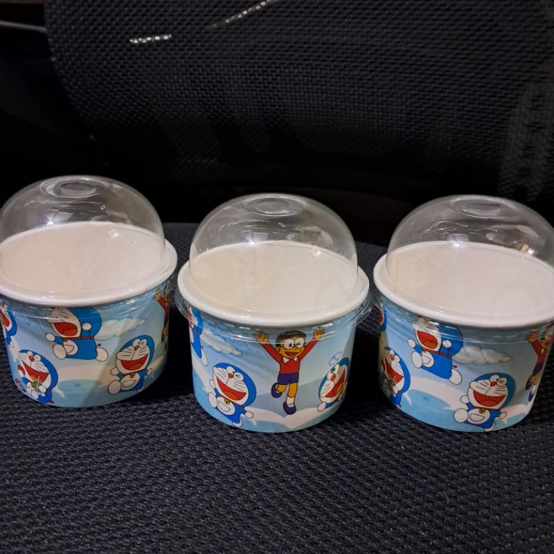 Tô giấy 8oz in hình nghộ nghĩnh - Ly giấy kem